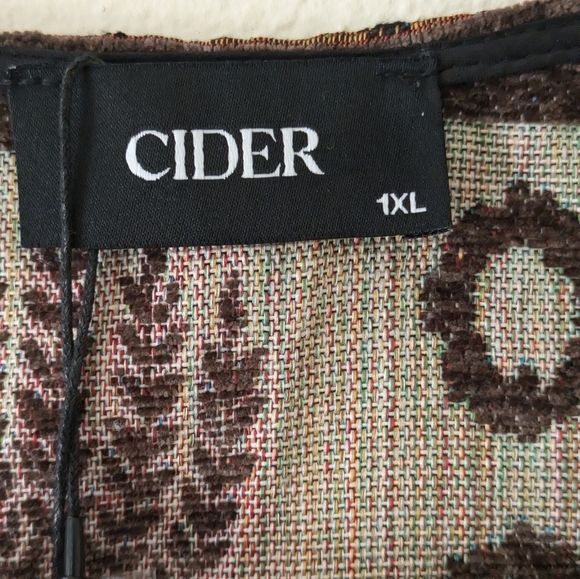 NWT Cider Jacquard Cottagecore Print Vest Top and Mini Skirt Set sz 1XL - Picture 10 of 13